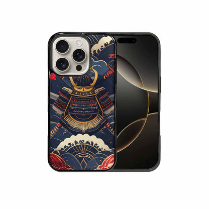 iPhone 16 Pro Case — Samurai Art Repeat Pattern, Personalized Phone Case