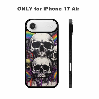 iPhone 17 Air Case — Black Purple Ink Rainbow From Gothic, Unique Phone Case Design