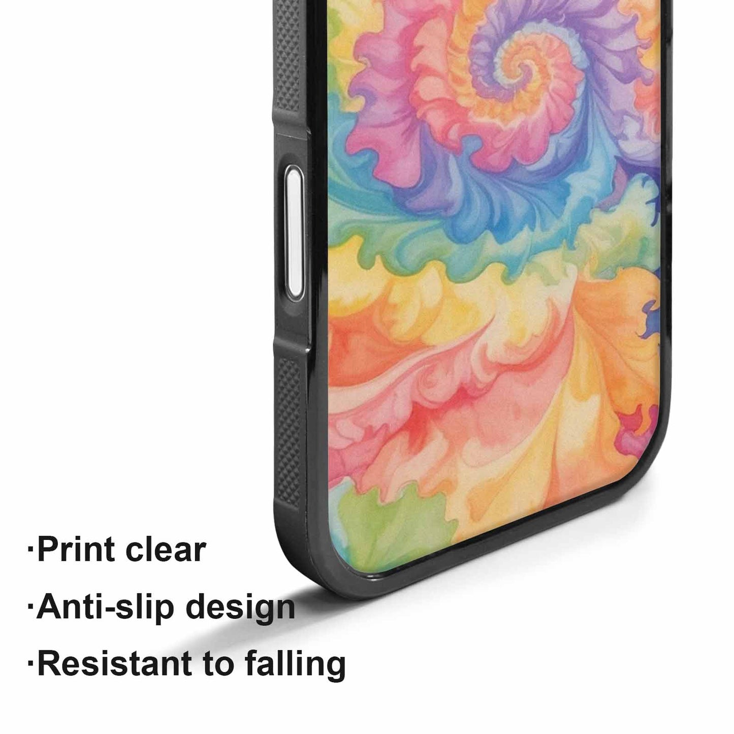 iPhone 17 Case — Tie Dye Swirls Tie Dye Tie, Custom Printed Phone Case