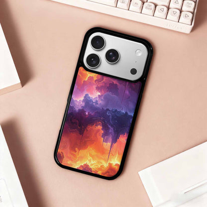 iPhone 17 Pro Case — Seamless Tileable Pattern Of Overlapping Galaxy, Custom Designed Case Cover