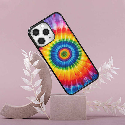 iPhone 15 Pro Max Case — A1 Fly Rainbow Spiral Tie Dye, Original Design Phone Case