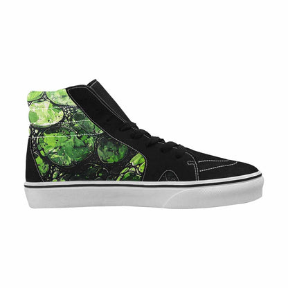 MEN'S Reptile Scale High Top Canvas Vibrant Chaos Custom Sneakers