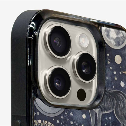 iPhone 16 Pro Max Case — Wolves Everywhere Collage Overlap Small Wolf, Custom Made Phone Cover