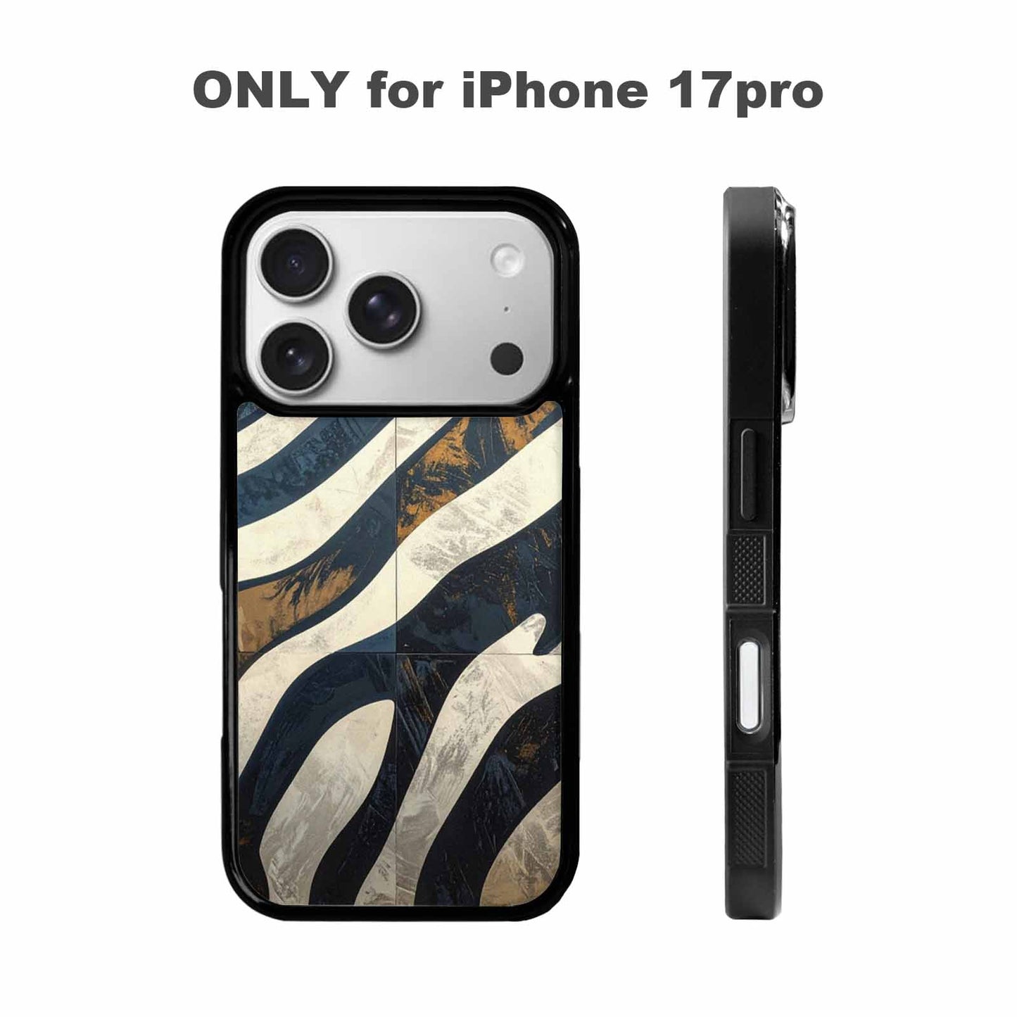 iPhone 17 Pro Case — Seamless Tileable Pattern Of Overlapping Animal, Custom Made Phone Cover