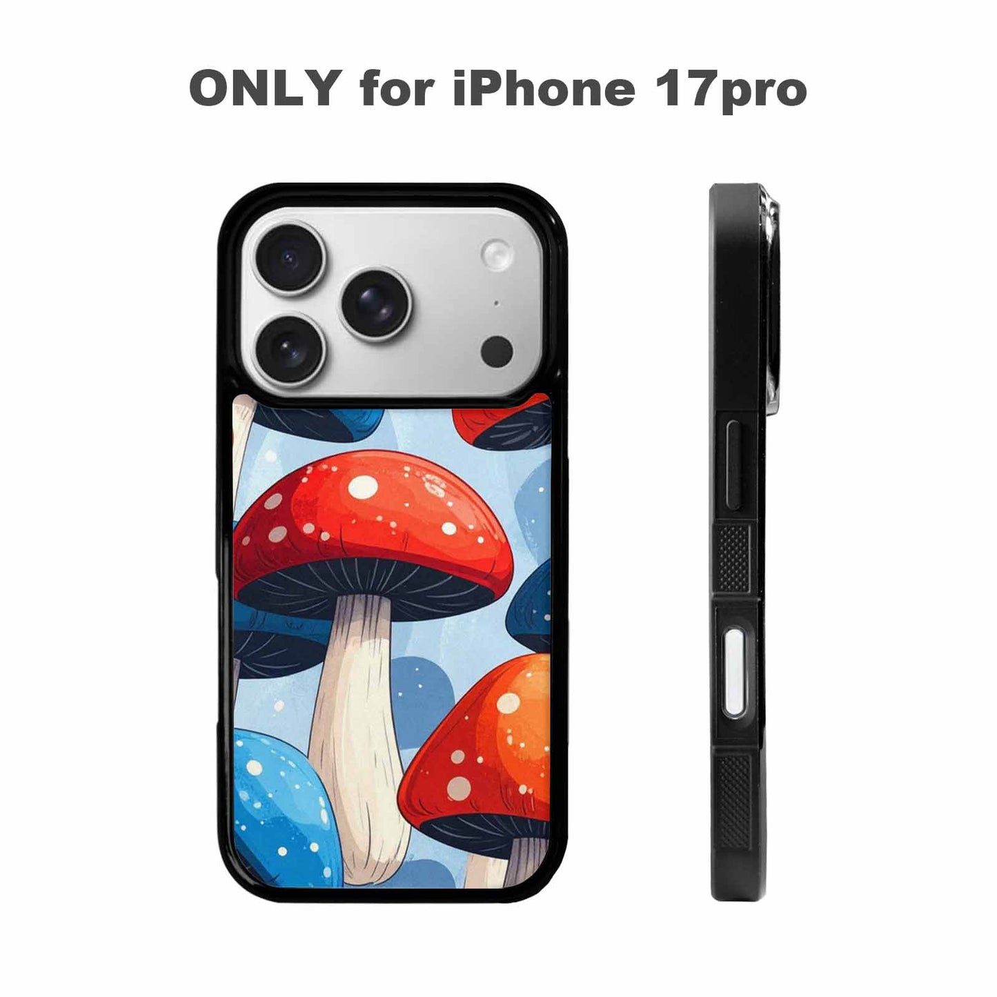 iPhone 17 Pro Case — Vivid Winter Mushroom Seamless Cartoon Cute, Custom Designed Case Cover