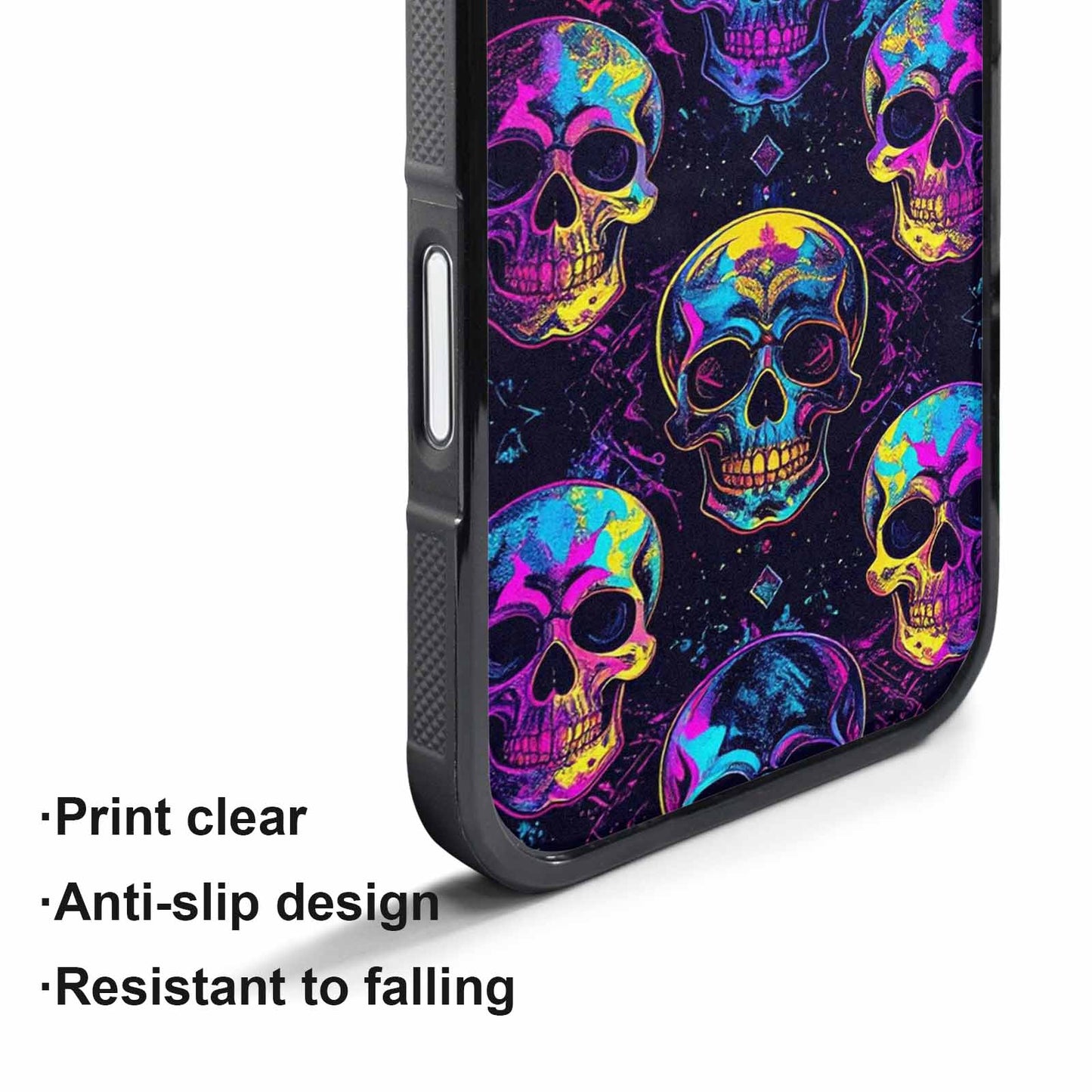 iPhone 17 Pro Max Case — Skull Dark Art Gothic Print Gothic, Custom Made Phone Cover
