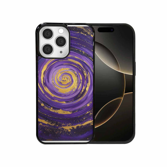 iPhone 15 Pro Max Case — Swirling Brushstroke Starry Night Texture Blended, Custom Made Phone Cover