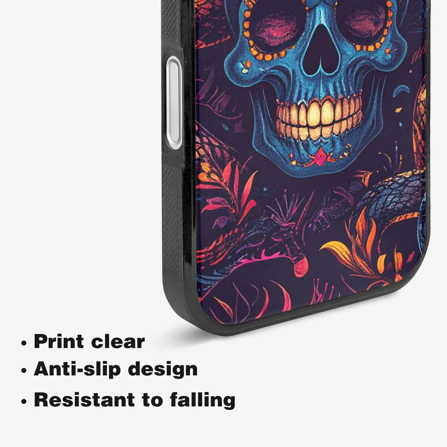 iPhone 16 Case — Snake Skulls Print Custom, Original Design Phone Case
