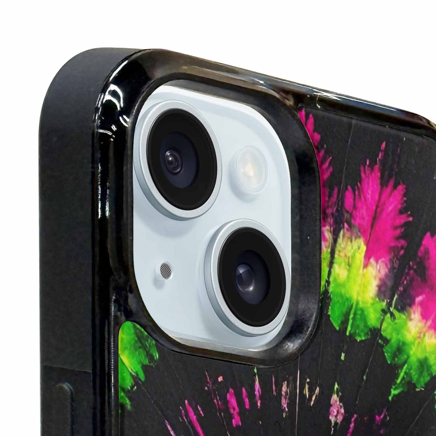 iPhone 15 Case — Acid Wash Tie Dye Pattern High, Personalized Phone Case