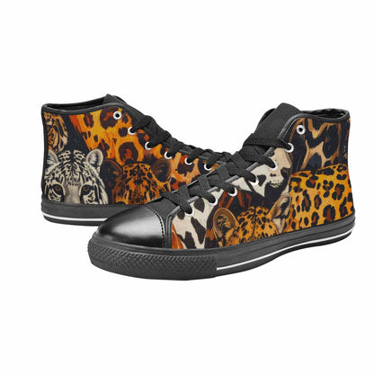 MEN'S Animal Print High Top Canvas Surreal Shoes