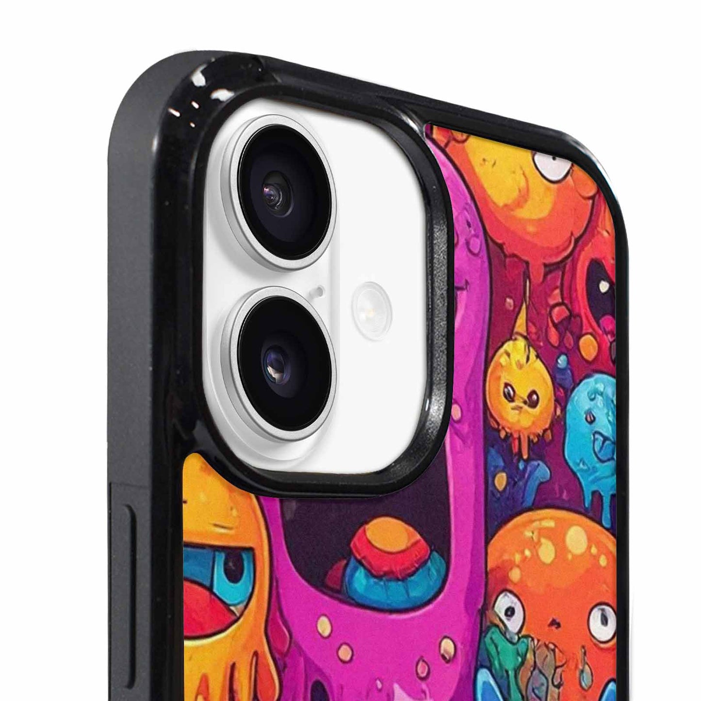 iPhone 17 Case — Melting Cartoon Character Pattern Cartoon Cute, Custom Print Case Cover