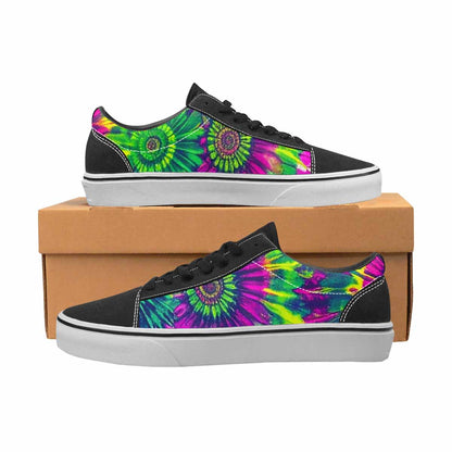 WOMEN'S Tie Dye - Canvas Lace-Up Dark Academia Custom Sneakers