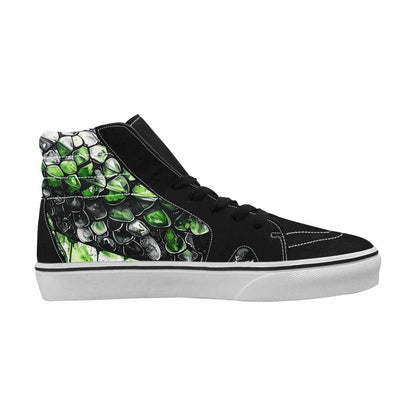 MEN'S Reptile Scale High Top Canvas Kaleidoscope Sneakers