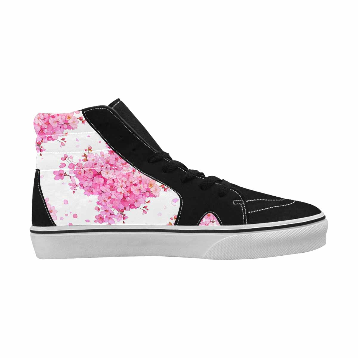 MEN'S Cherry Blossom Branch Cherry High Top Canvas Kaleidoscope Custom Sneakers