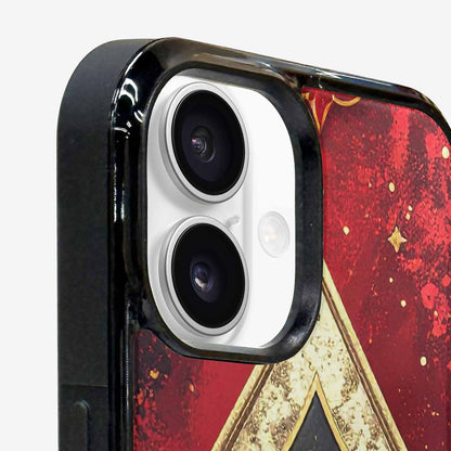 iPhone 16 Plus Case — Playing Card Suits Pattern Poker Chips, Custom Designed Case Cover