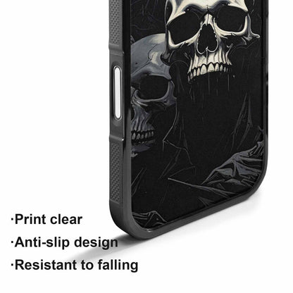 iPhone 17 Case — Skull Dark Art Gothic Print Gothic, Custom Printed Phone Case