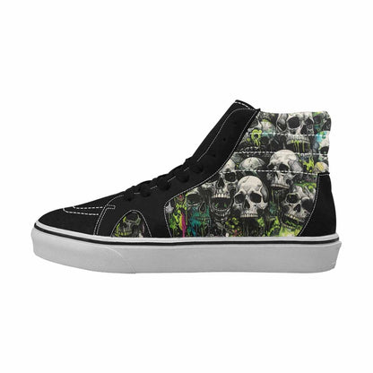 MEN'S Rainbow From Skull S High Top Canvas Melting Art Sneakers