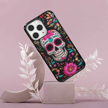 iPhone 15 Pro Max Case — Colorful Dia De Los Muertos Sugar, Unique Phone Case Design