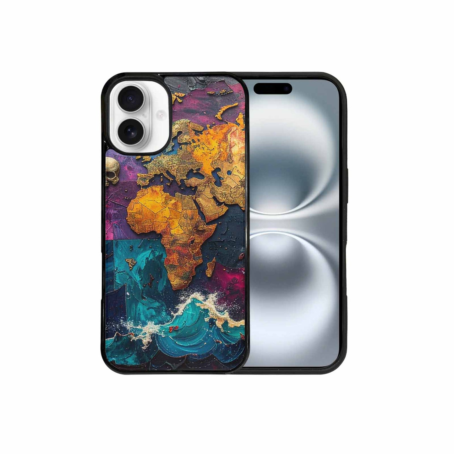 iPhone 16 Plus Case — Pirate Skull Flag Pirate Skull Flag, Custom Print Case Cover