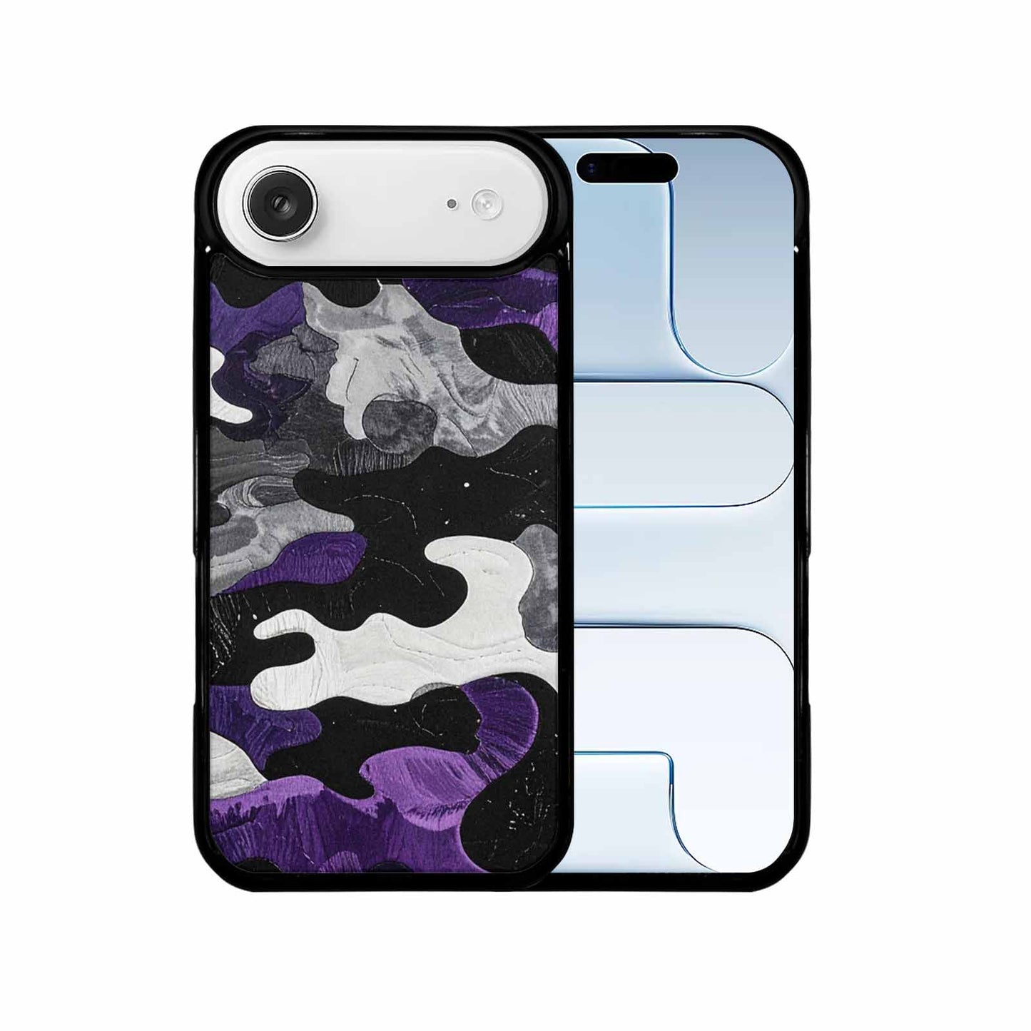 iPhone 17 Air Case — Vivid Camo Asexual Pride Camo, Customized Protective Case