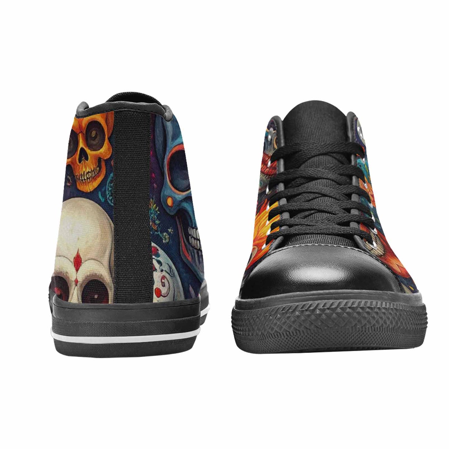 MEN'S Skull High Top Canvas Y2K Shoes