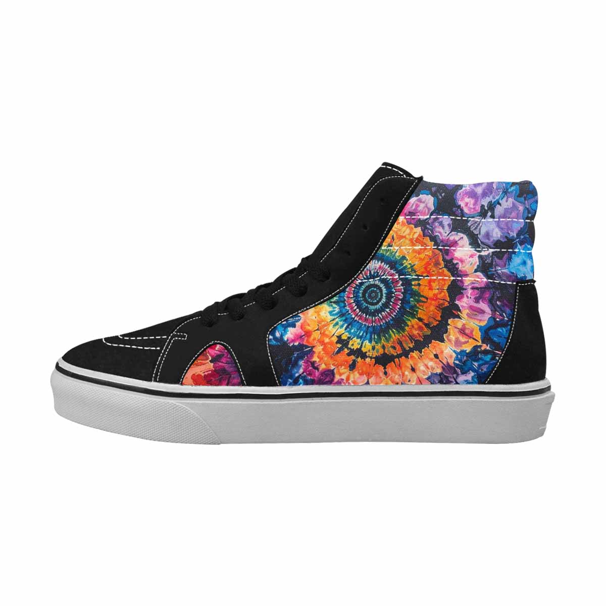 MEN'S Tie High Top Canvas Dark Academia Custom Sneakers