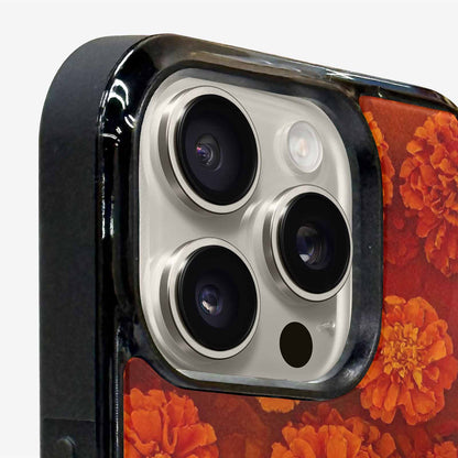 iPhone 16 Pro Case — Marigold Day Of The Dead Marigold, Unique Phone Case Design