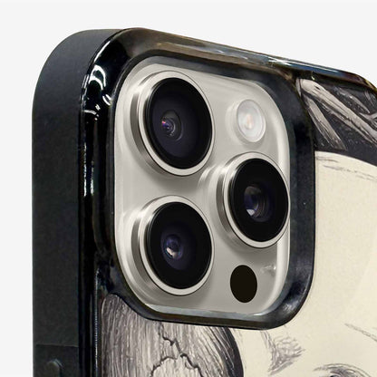 iPhone 16 Pro Max Case — 20 Skulls Overlapping Seamless Tileable Pattern, Original Design Phone Case