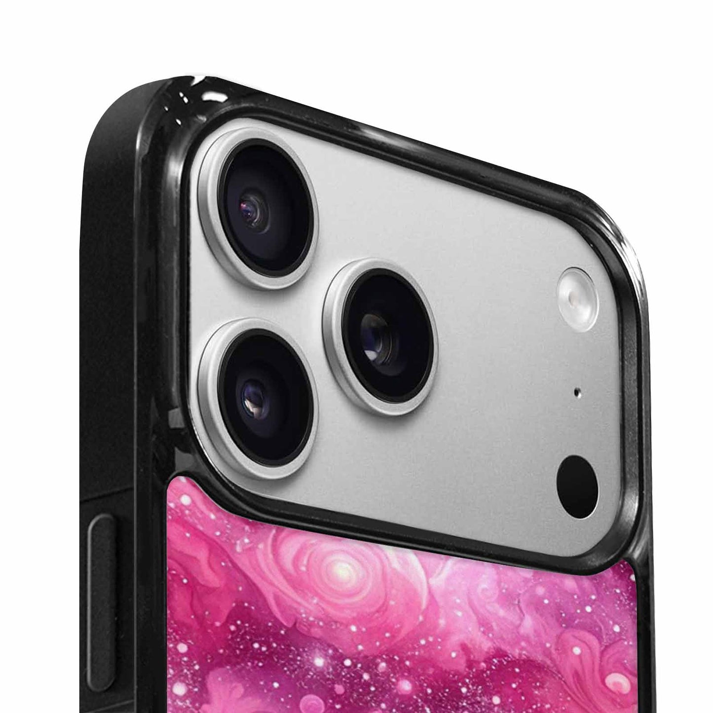 iPhone 17 Pro Case — Galaxy Art Pink Aurora Small Galaxy, Unique Phone Case Design