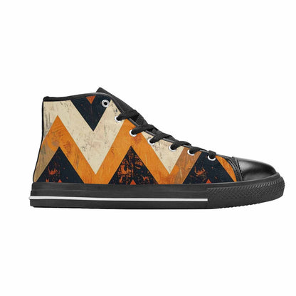 WOMEN'S Southwestern Geometric Diamond High Top Canvas Surreal Custom Shoes
