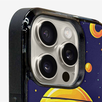 iPhone 15 Pro Max Case — Alien Ufo Cartoon Art Pattern, Customized Protective Case