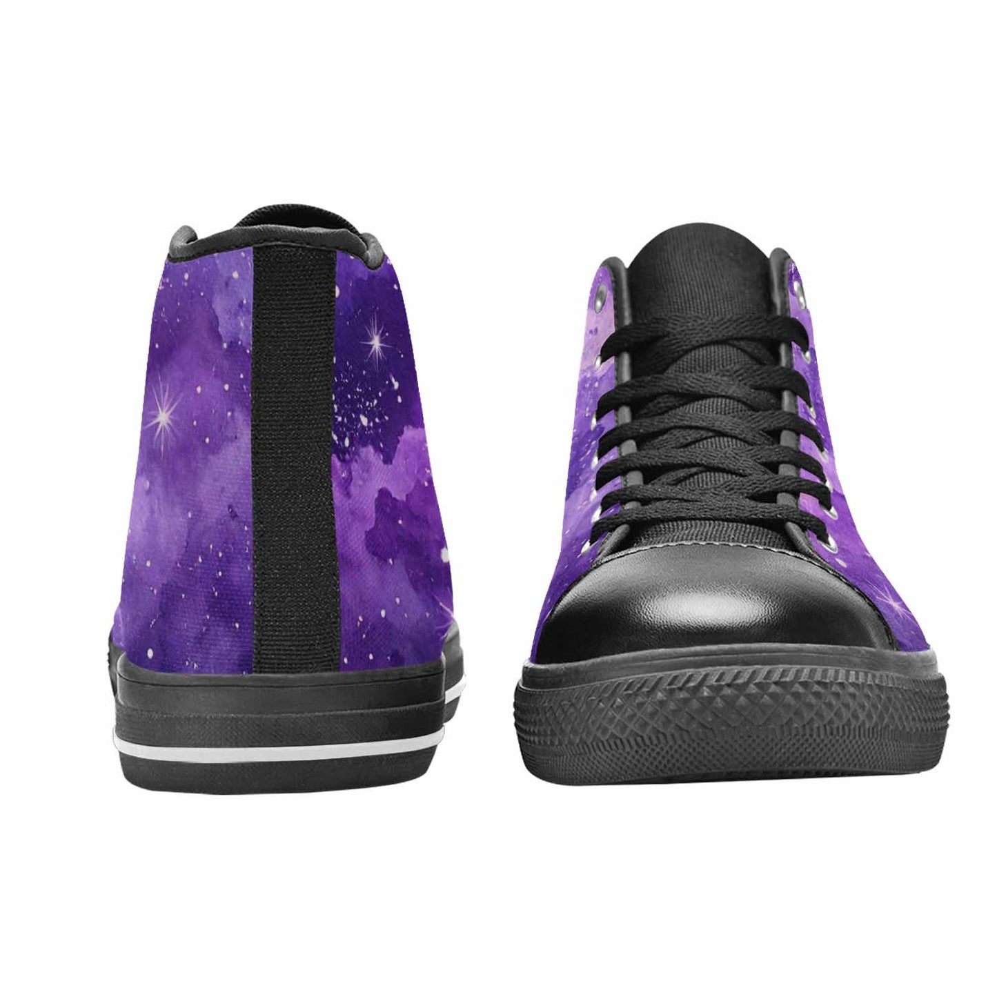 MEN'S Galaxy Art - High Top Canvas Surreal Shoes
