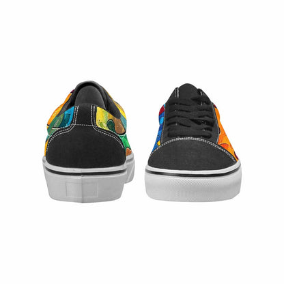 WOMEN'S Autism Puzzle Pieces Lace-Up Canvas Grunge Custom Shoes
