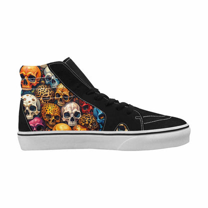 MEN'S Skulls High Top Canvas Dark Academia Custom Sneakers