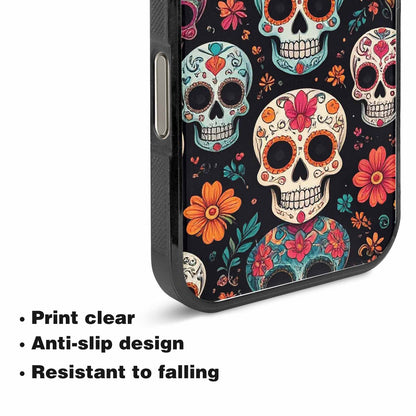iPhone 15 Pro Max Case — Dia De Los Muertos Sugar Skull, Custom Designed Case Cover