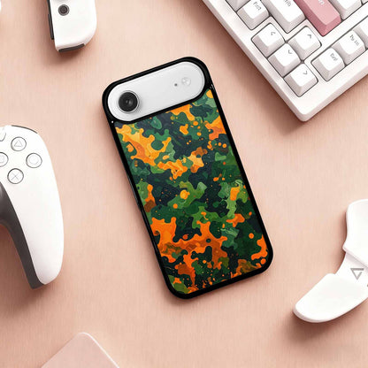 iPhone 17 Air Case — Small Military Camouflage Blotch Pattern Camo, Customized Protective Case