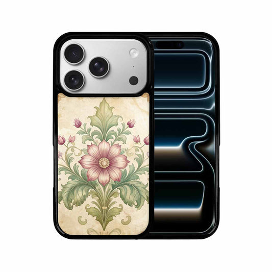 iPhone 17 Pro Case — Vintage Botanical Art Pattern Floral, Custom Printed Phone Case