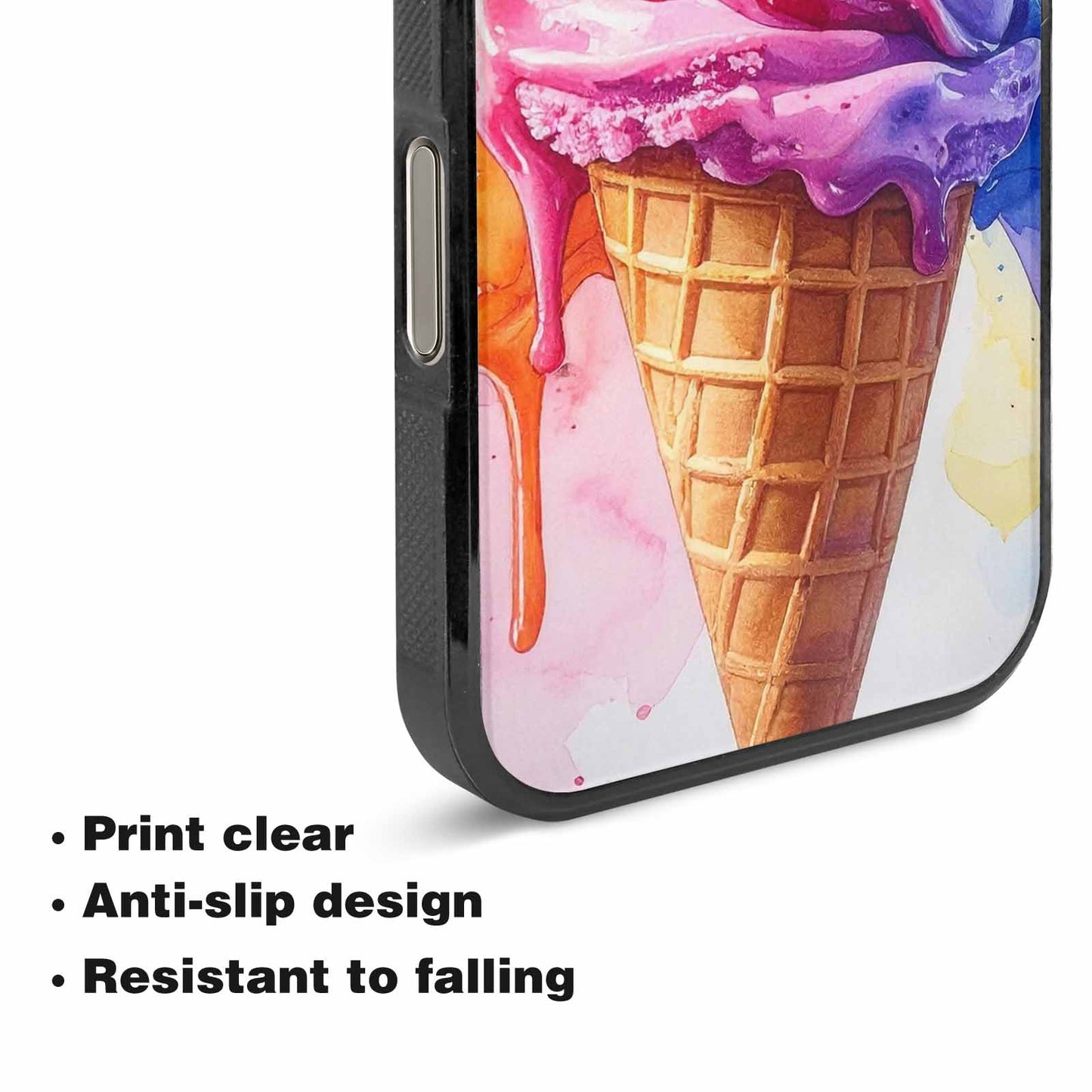 iPhone 16 Pro Max Case — Melting Icecream Collage Custom Personalized Phone, Custom Made Phone Cover