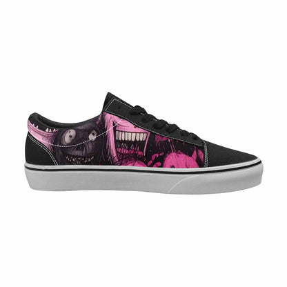 WOMEN'S Monsters (general) Lace-Up Canvas Melting Art Sneakers