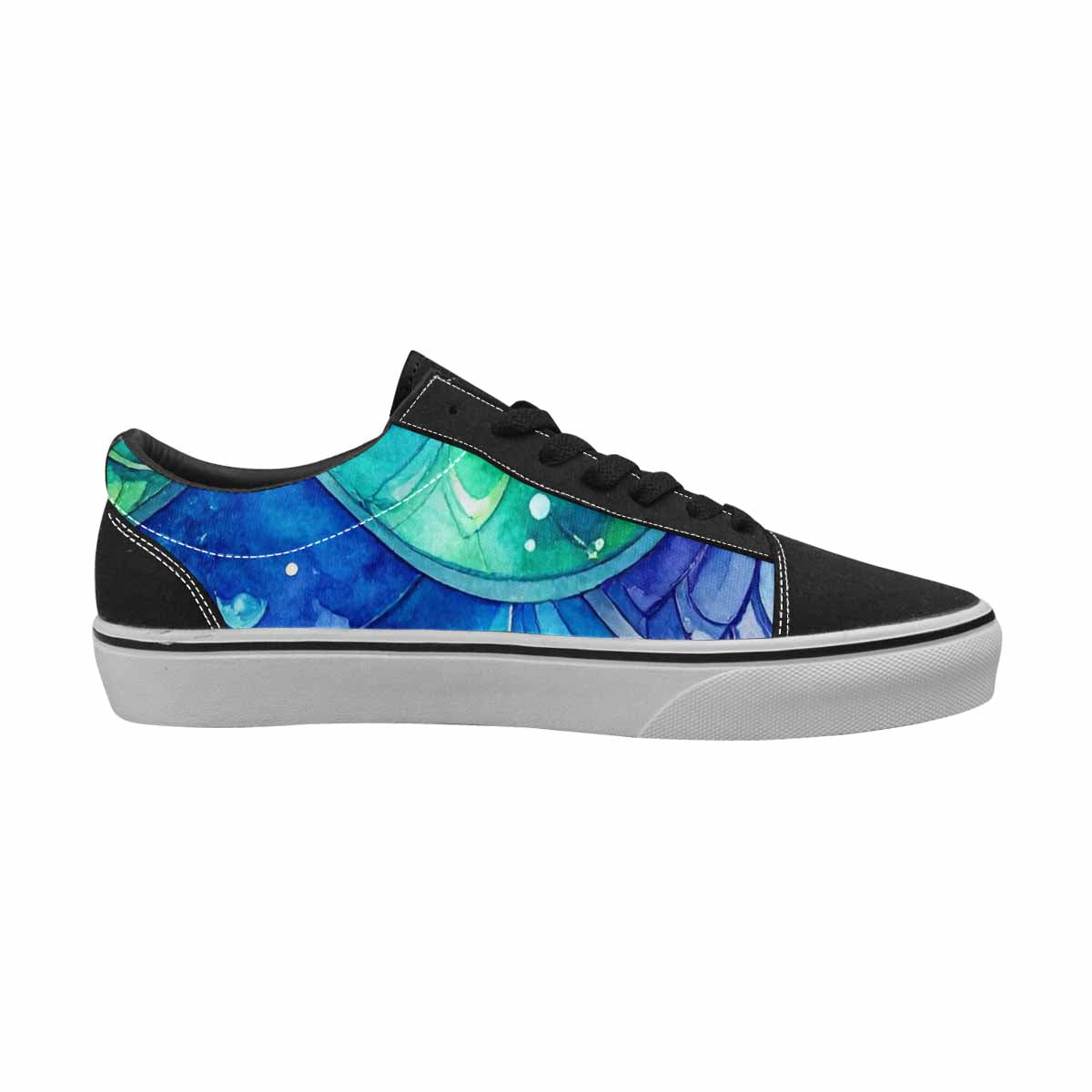 MEN'S Mermaid Scale Canvas Lace-Up Y2K Custom Shoes