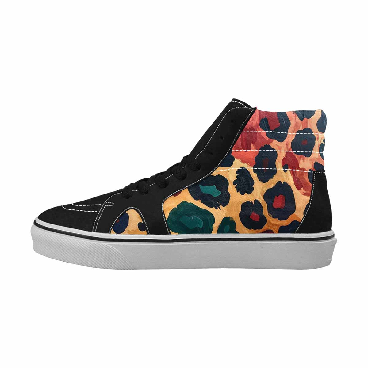 MEN'S Leopard Wallpaper Print High Top Canvas Dreamcore Shoes