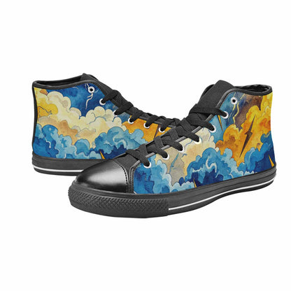 MEN'S Lightning Bolt High Top Canvas Vivid Shoes