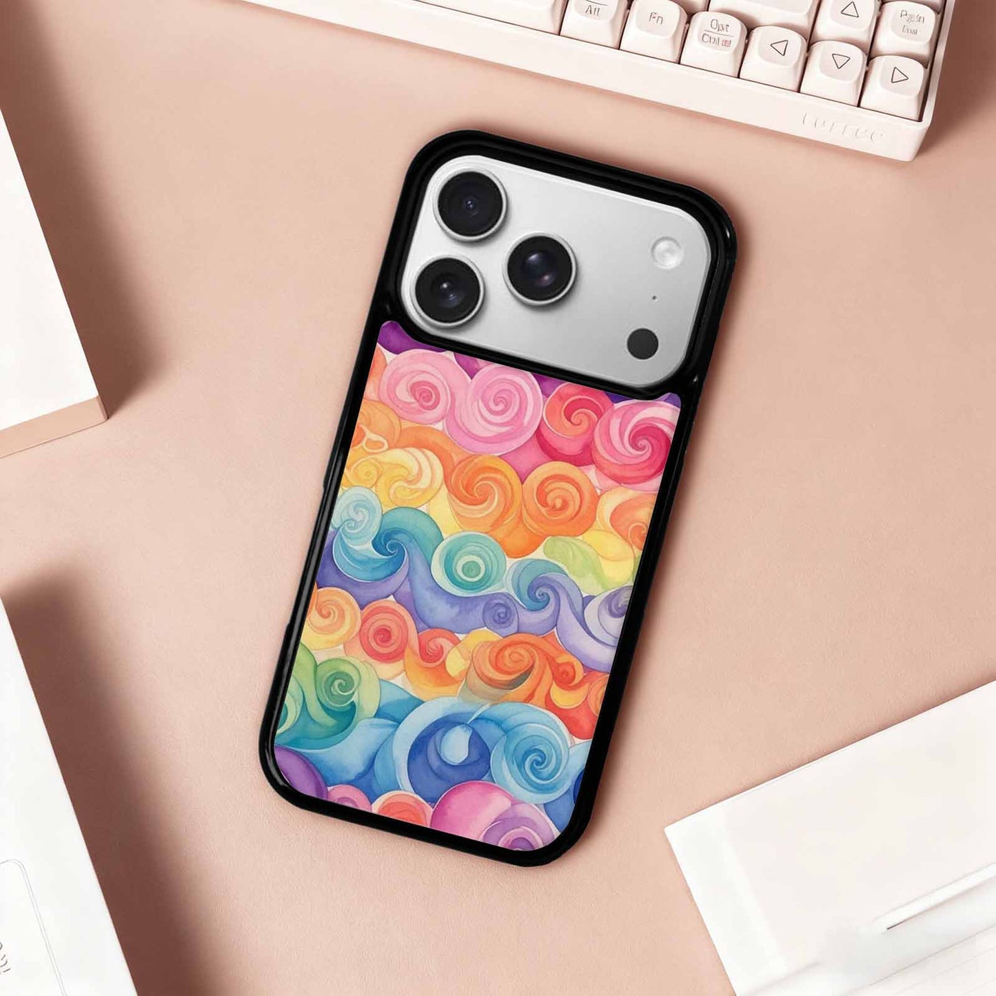 iPhone 17 Pro Case — Tie Dye Swirls Tie Dye Tie, Custom Print Case Cover