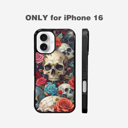iPhone 16 Case — Skulls And Rosesmelting Skulls A Aor, Original Design Phone Case