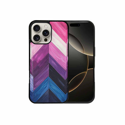 iPhone 16 Pro Max Case — Genderfluid Flag Color Theme Small Rainbow, Custom Print Case Cover