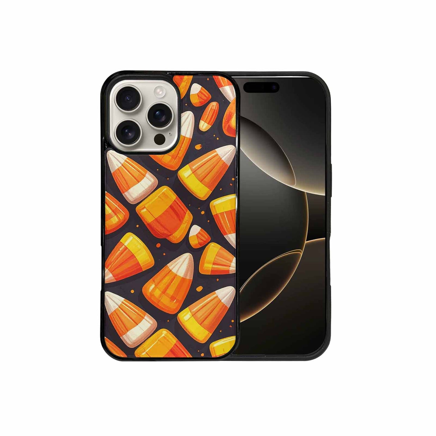 iPhone 16 Pro Max Case — Halloween Candy Corn Custom, Unique Phone Case Design