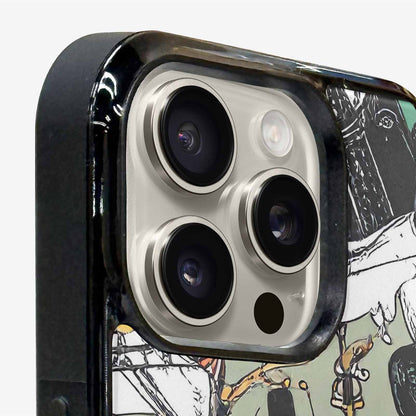 iPhone 15 Pro Case — Noir Spy Silhouette Pen Ink Noir, Custom Art Phone Cover