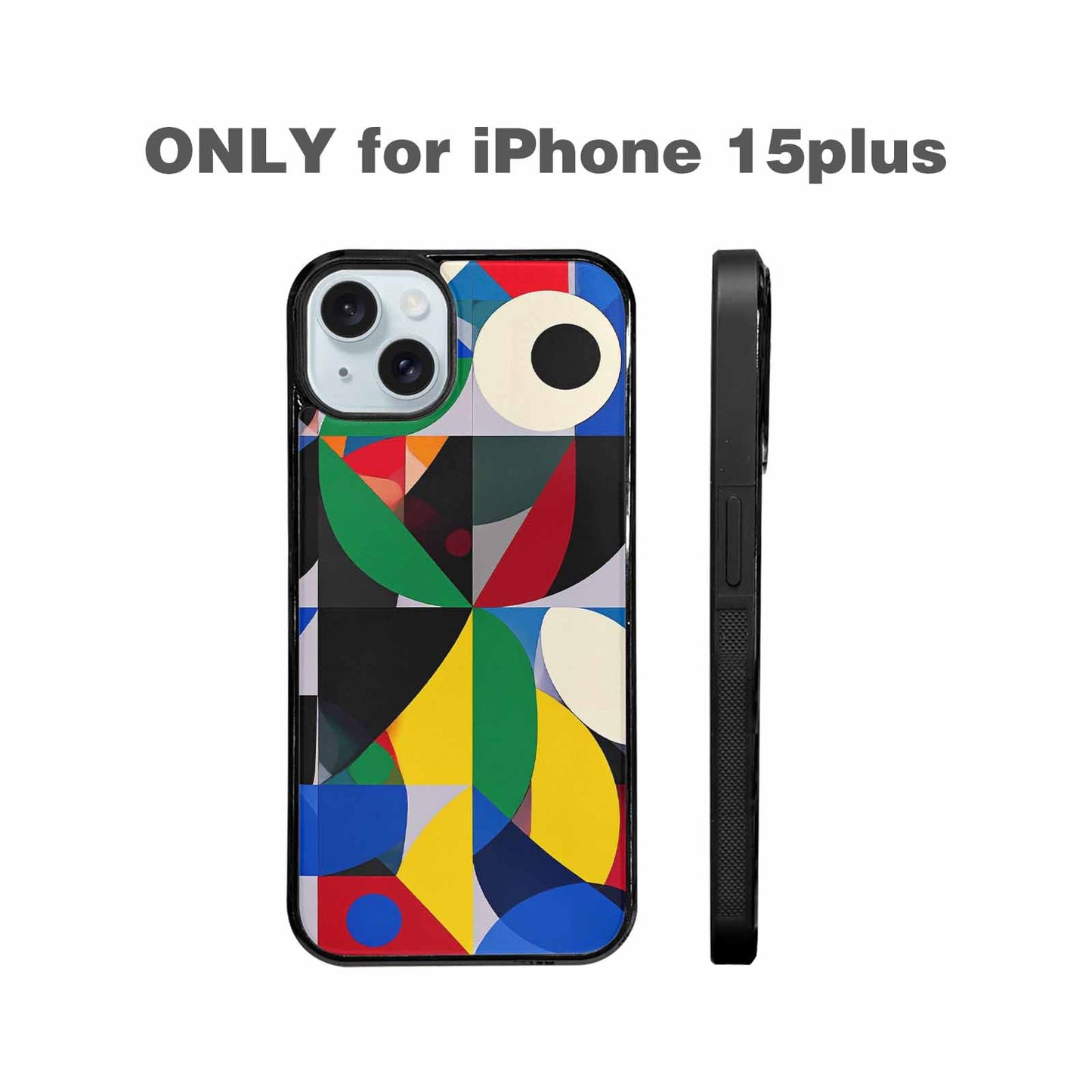 iPhone 15 Plus Case — 1960s Mod Cartoon Art Pattern, Custom Phone Case