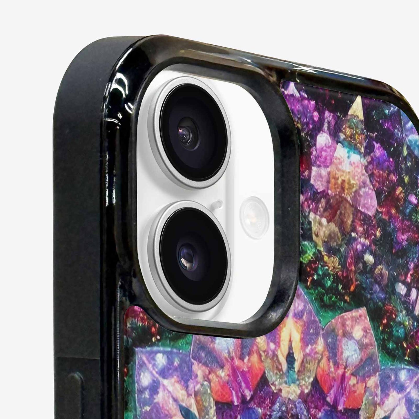 iPhone 16 Plus Case — Crystal Mandala Art Seamless Pattern Vibrant, Original Design Phone Case