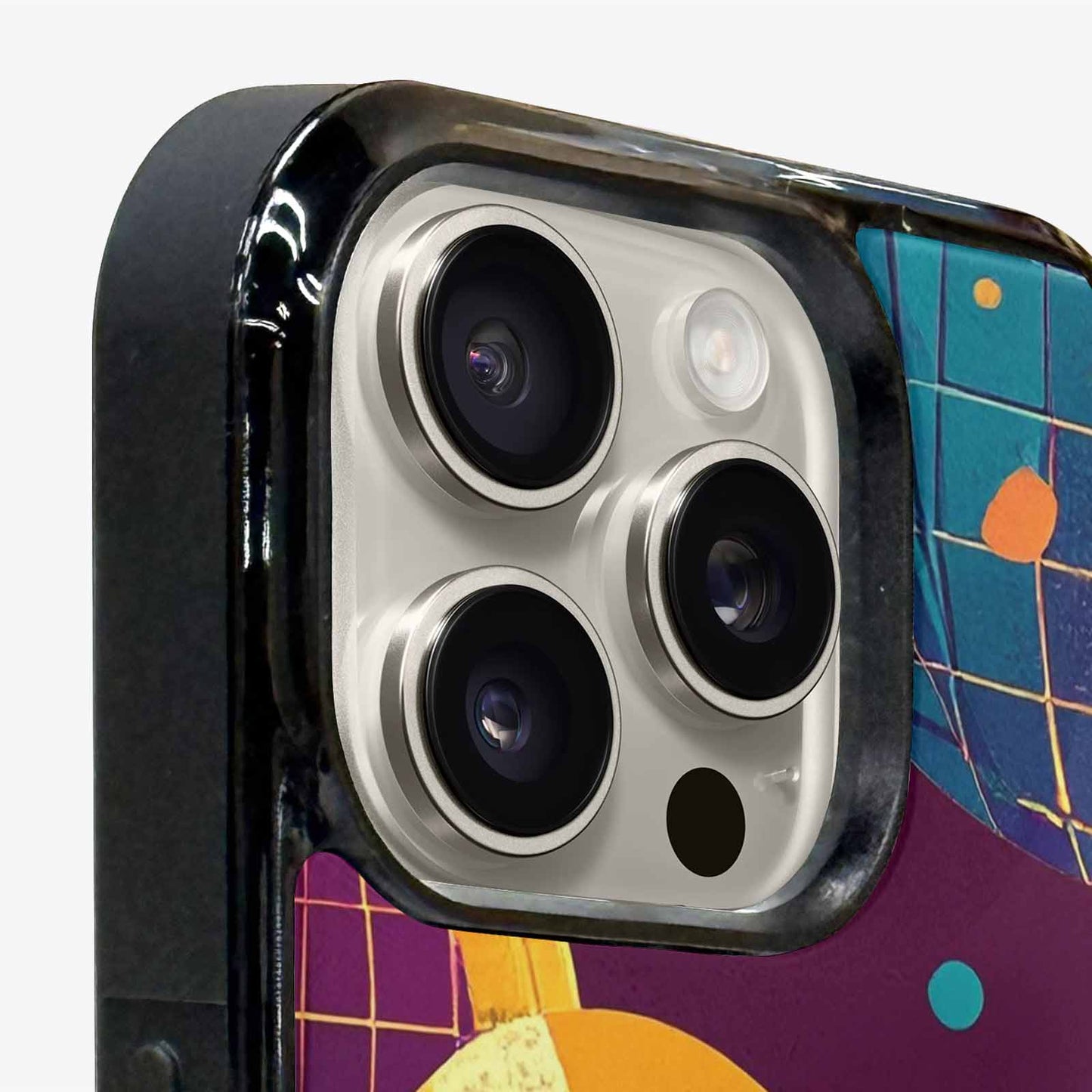 iPhone 16 Pro Max Case — 1970s Disco Art Pattern, Personalized Phone Case